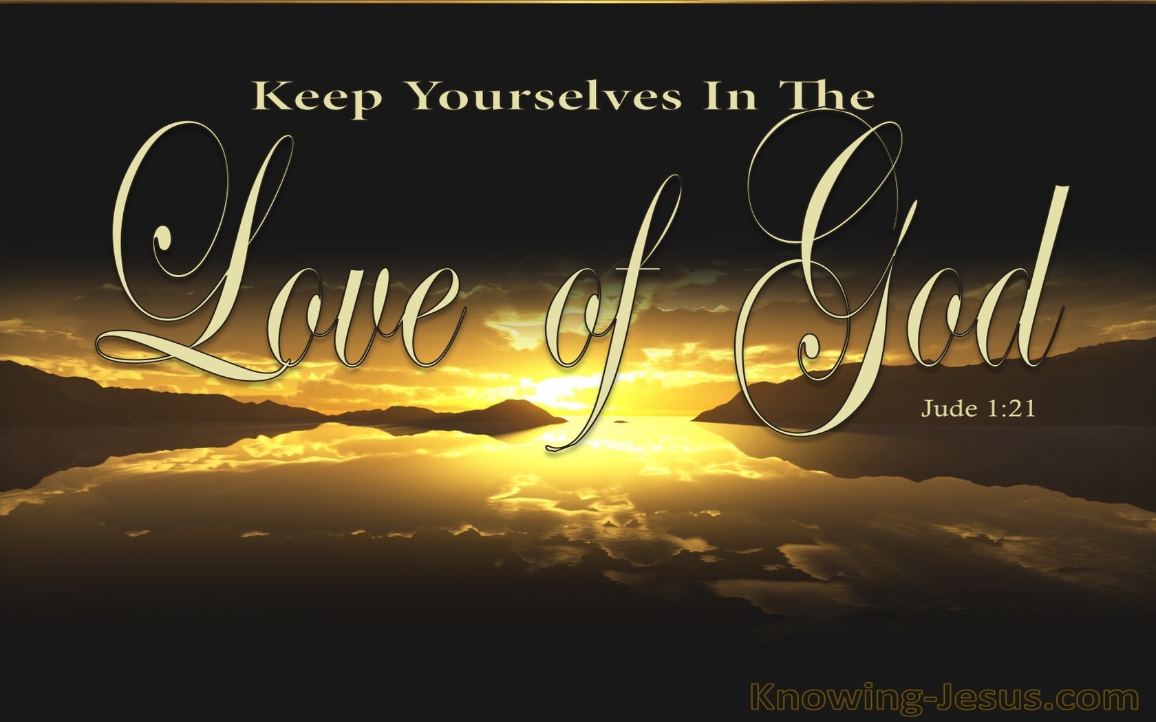 Jude 1:21 Keep Yourself In The Love Of God (brown)